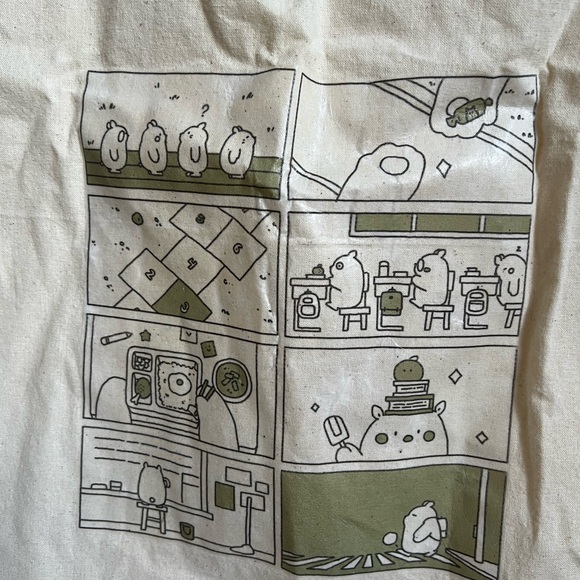 School House Bear Comic Totebag - Picture 4 of 5